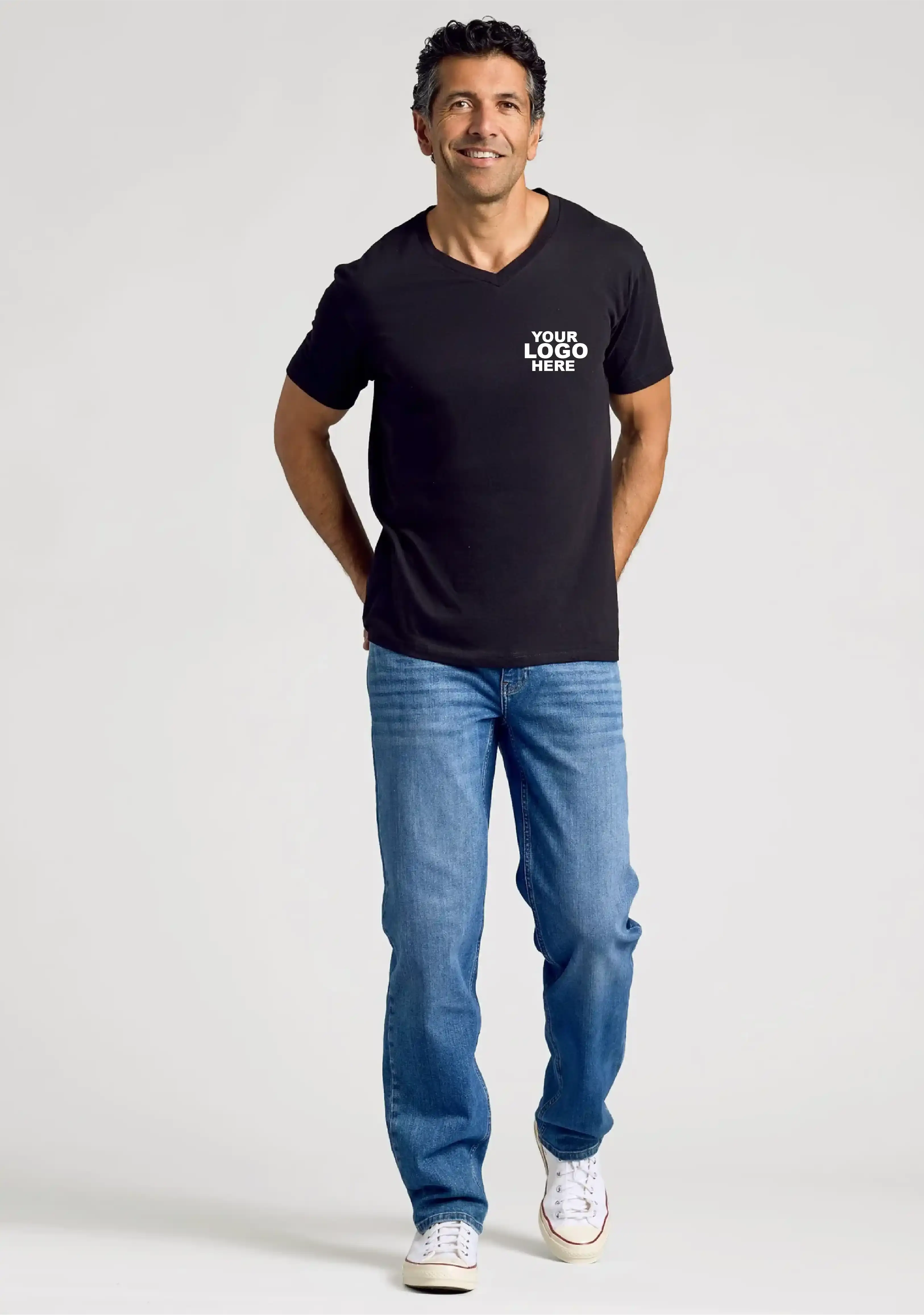 V-Neck T-Shirts Merlin Apparels