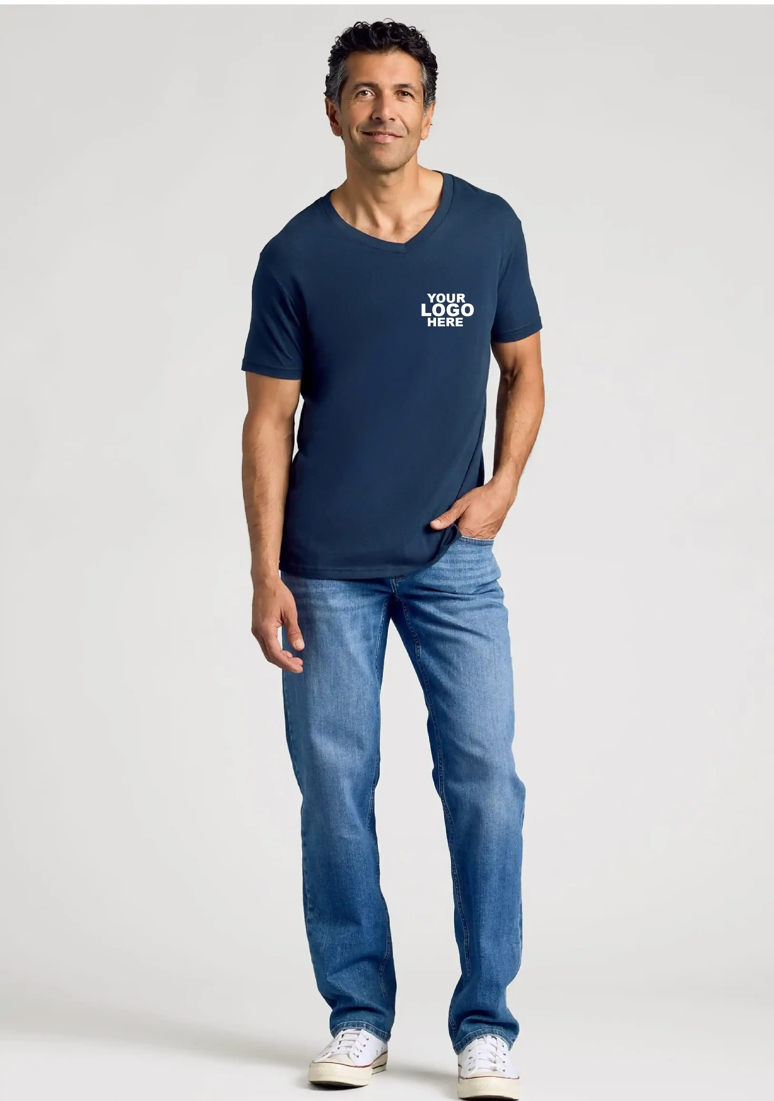 V-Neck T-Shirts Merlin Apparels