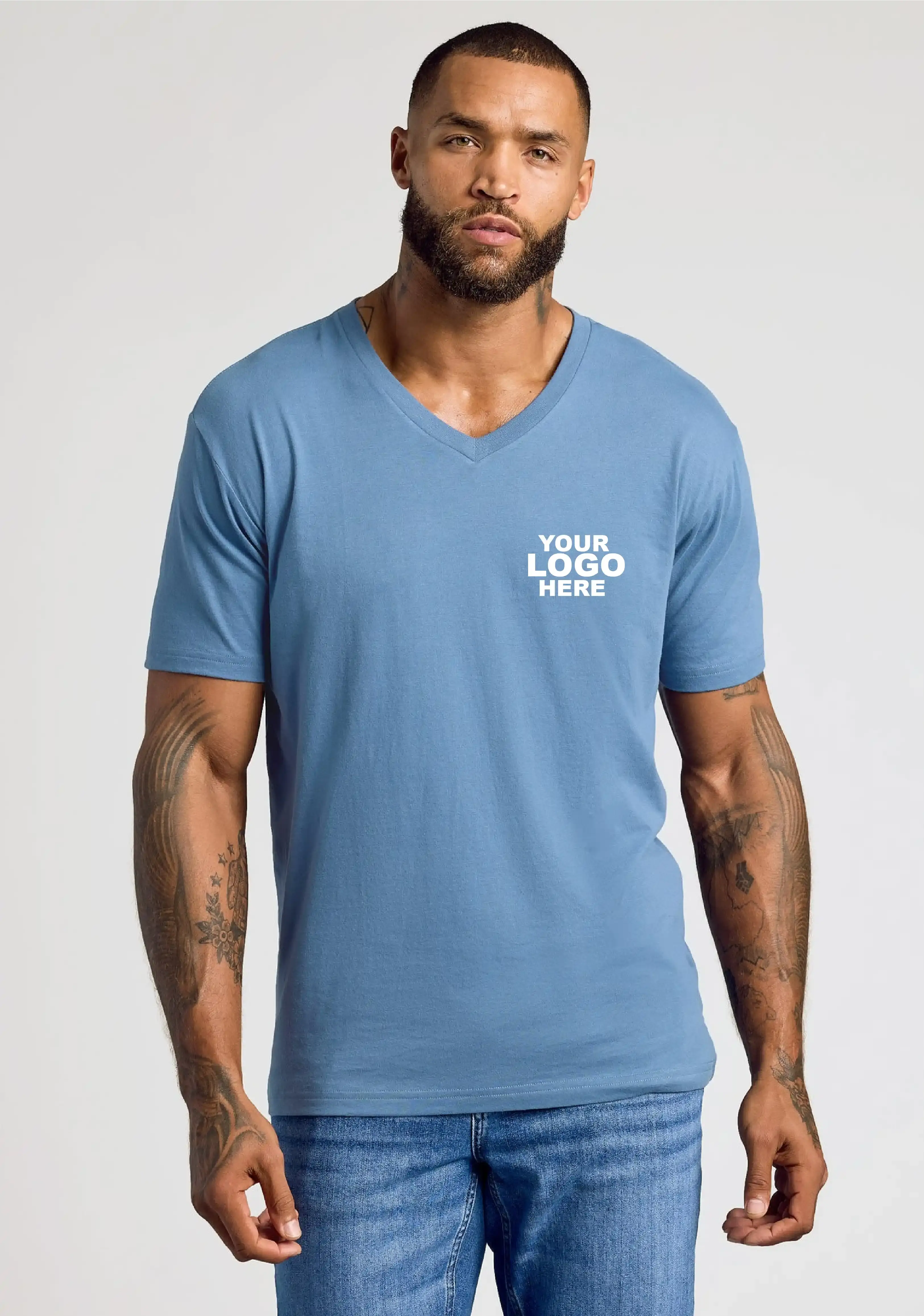 V-Neck T-Shirts Merlin Apparels