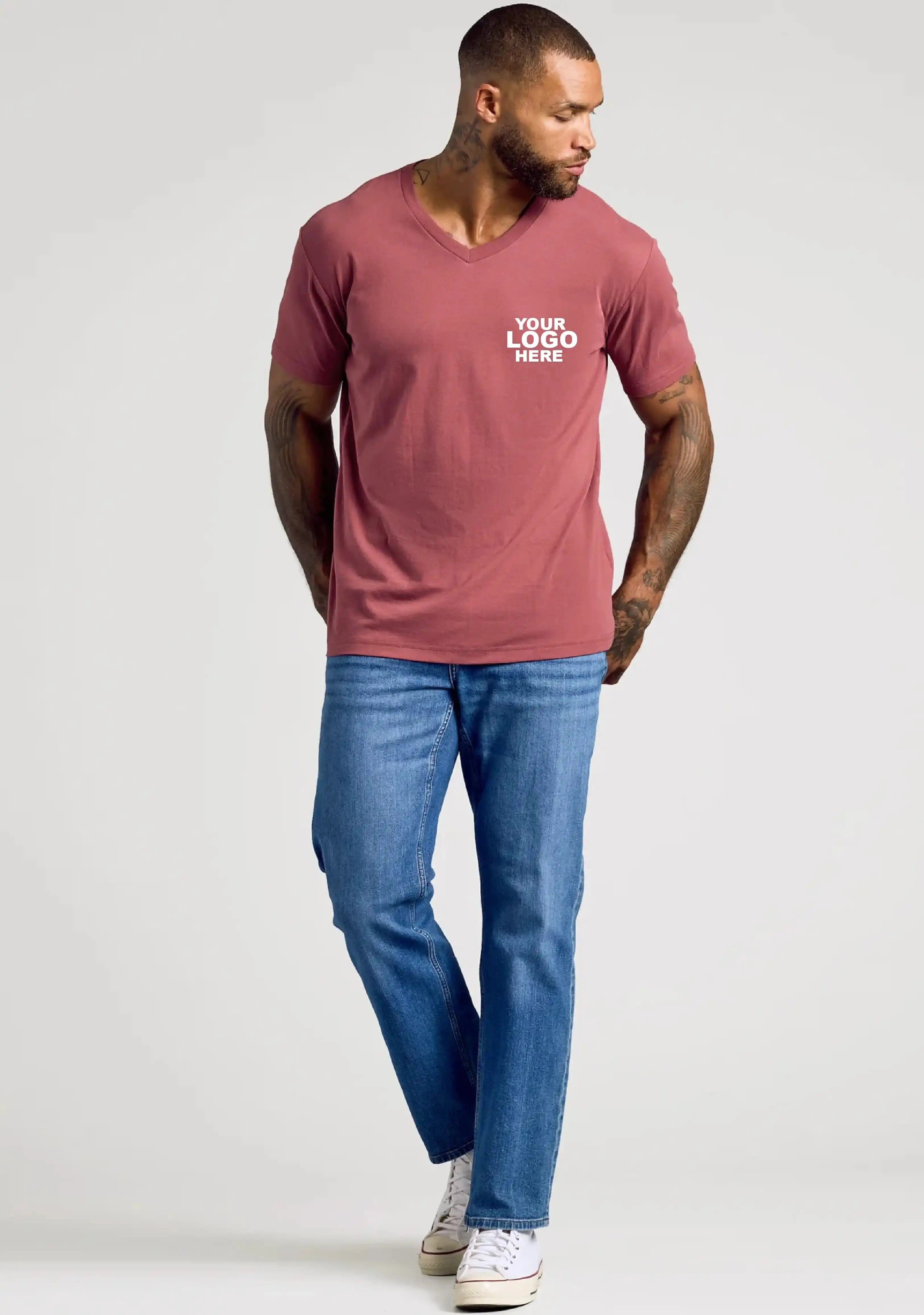 V-Neck T-Shirts Merlin Apparels